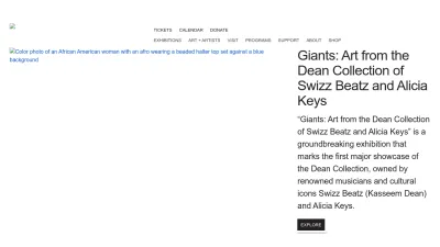 Screenshot preview of new.artsmia.org