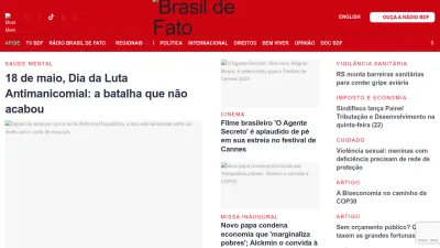 Screenshot of Brasildefato.com.br