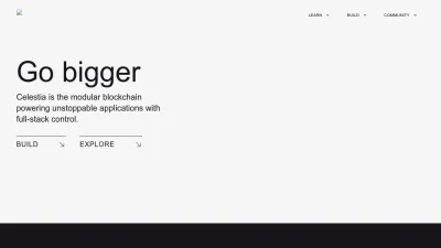Screenshot preview of celestia.org