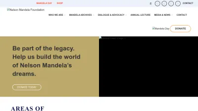 Screenshot of Nelsonmandela.org
