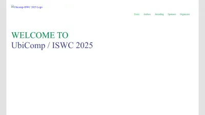 Screenshot of Ubicomp.org