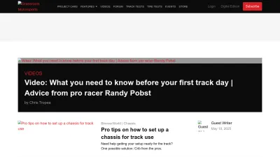 Screenshot of Grassrootsmotorsports.com