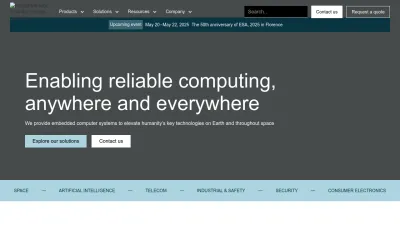 Screenshot of Gaisler.com