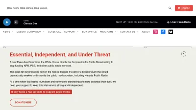 Screenshot of Knpr.org