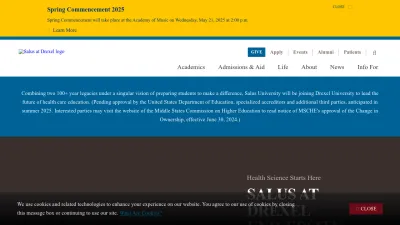 Screenshot of Salus.edu