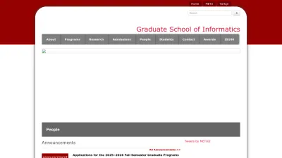 Screenshot of Ii.metu.edu.tr