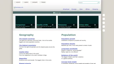 Screenshot of Worlddata.info