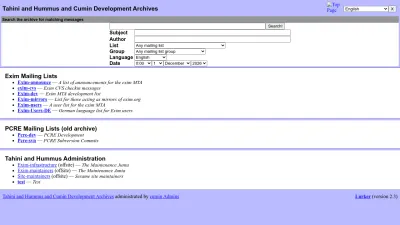 Screenshot of Lists.exim.org