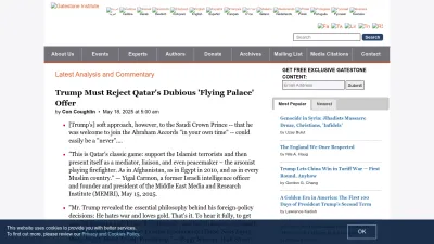 Screenshot of Gatestoneinstitute.org