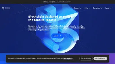 Screenshot of Tezos.com