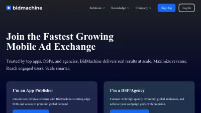 Screenshot preview of bidmachine.io