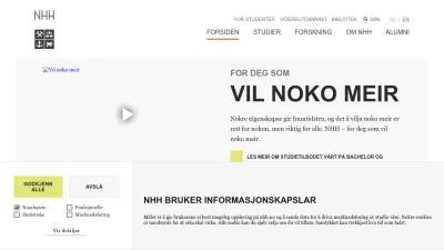 Screenshot of Nhh.no