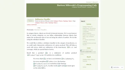 Screenshot of Bartoszmilewski.com