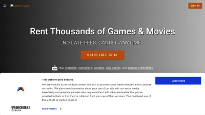 Screenshot of Gamefly.com