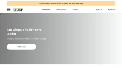 Screenshot preview of sharp.com