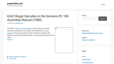 Screenshot of Pagetable.com
