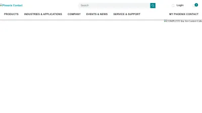 Screenshot of Phoenixcontact.com