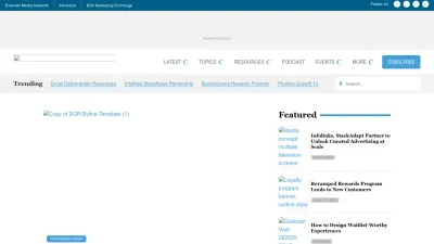 Screenshot of Demandgenreport.com