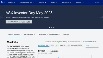 Screenshot of Asx.com.au