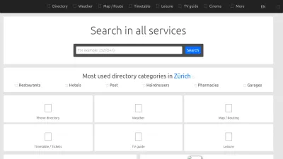 Screenshot of Search.ch