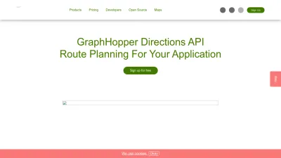 Screenshot of Graphhopper.com