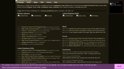 Screenshot of Quaddicted.com