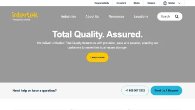 Screenshot of Intertek.com
