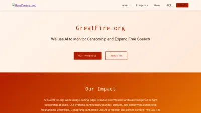 Screenshot preview of en.greatfire.org