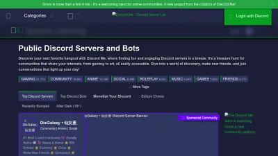 Screenshot of Discord.me