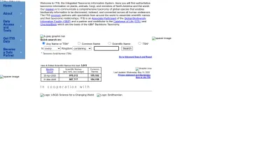 Screenshot preview of itis.gov