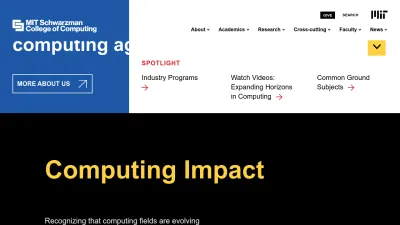Screenshot of Computing.mit.edu