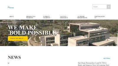 Screenshot of Jacobsschool.ucsd.edu