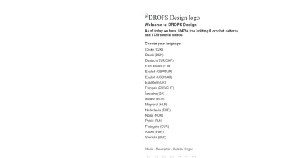 Screenshot of Garnstudio.com