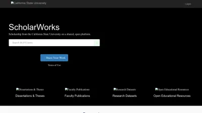 Screenshot of Scholarworks.calstate.edu
