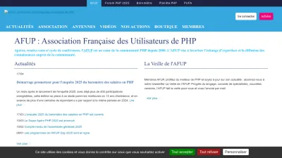Screenshot of Afup.org