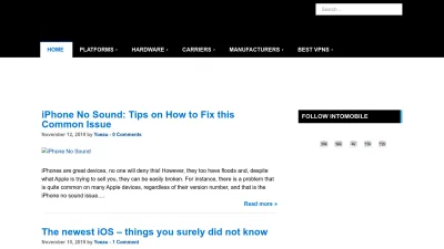 Screenshot of Intomobile.com