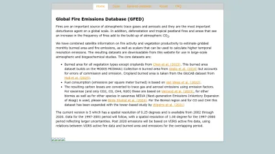 Screenshot of Globalfiredata.org
