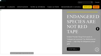 Screenshot of Wwf.ca