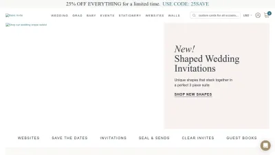 Screenshot of Basicinvite.com
