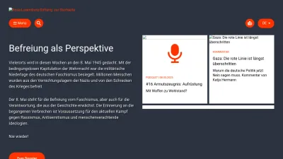 Screenshot of Rosalux.de
