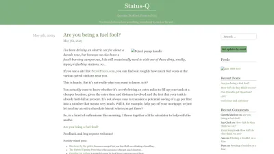 Screenshot preview of statusq.org