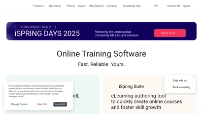 Screenshot of Ispringsolutions.com