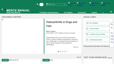 Screenshot of Merckvetmanual.com