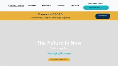 Screenshot of Transactcampus.com