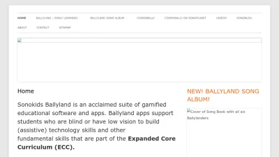 Screenshot of Sonokids.org