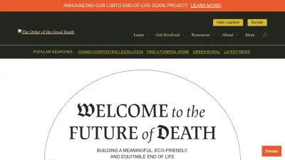 Screenshot of Orderofthegooddeath.com