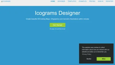 Screenshot of Icograms.com