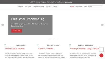 Screenshot of Adlinktech.com