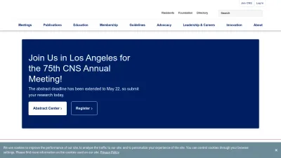 Screenshot of Cns.org