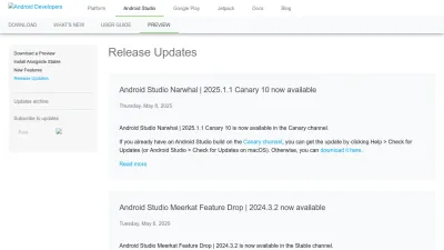 Screenshot of Androidstudio.googleblog.com